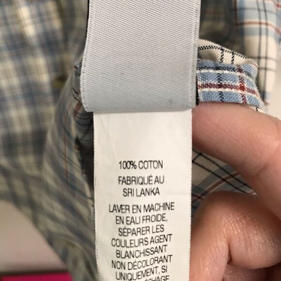 L.L. Bean Trim long sleeve button down shirt L – Tall - Picture 5 of 5
